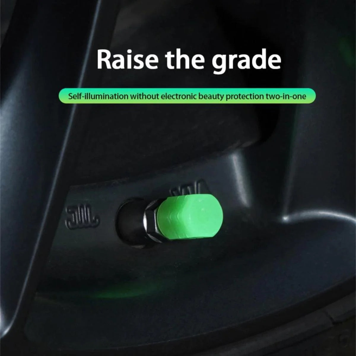 Car luminous tire valve cap